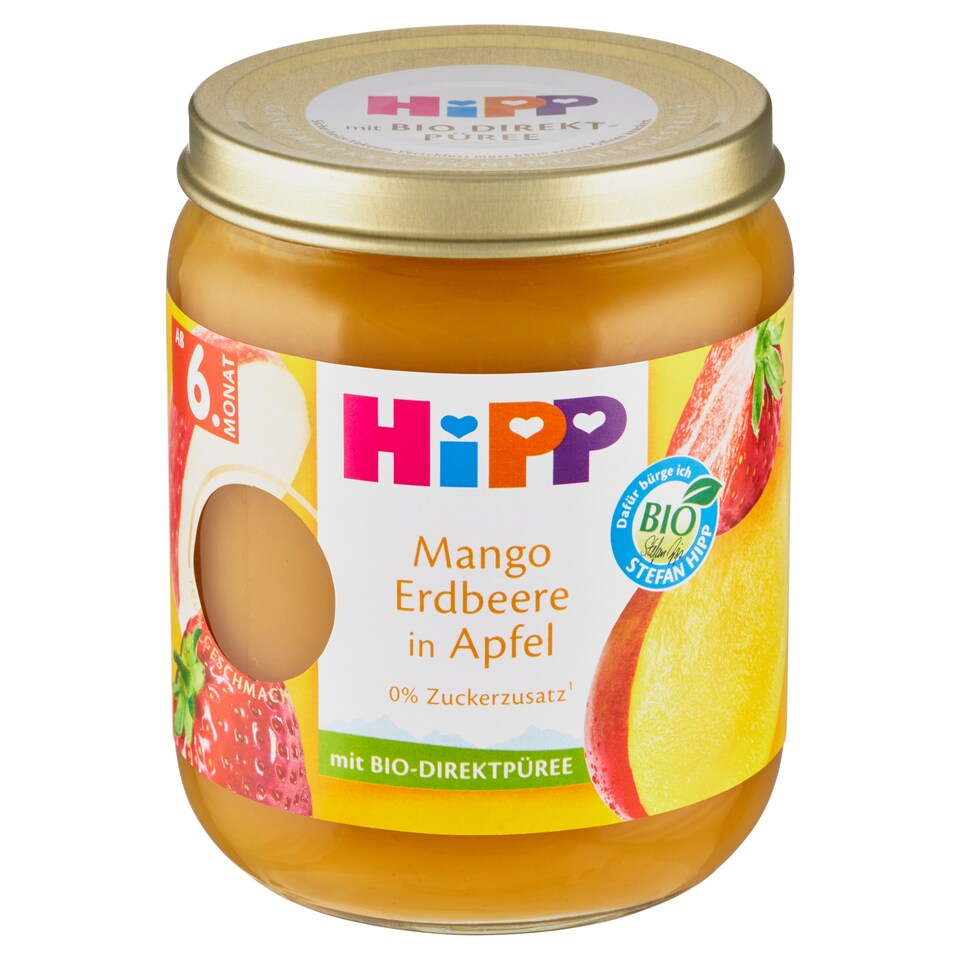 image 1 of HiPP Organic Apple, Mango and Strawberries 160g