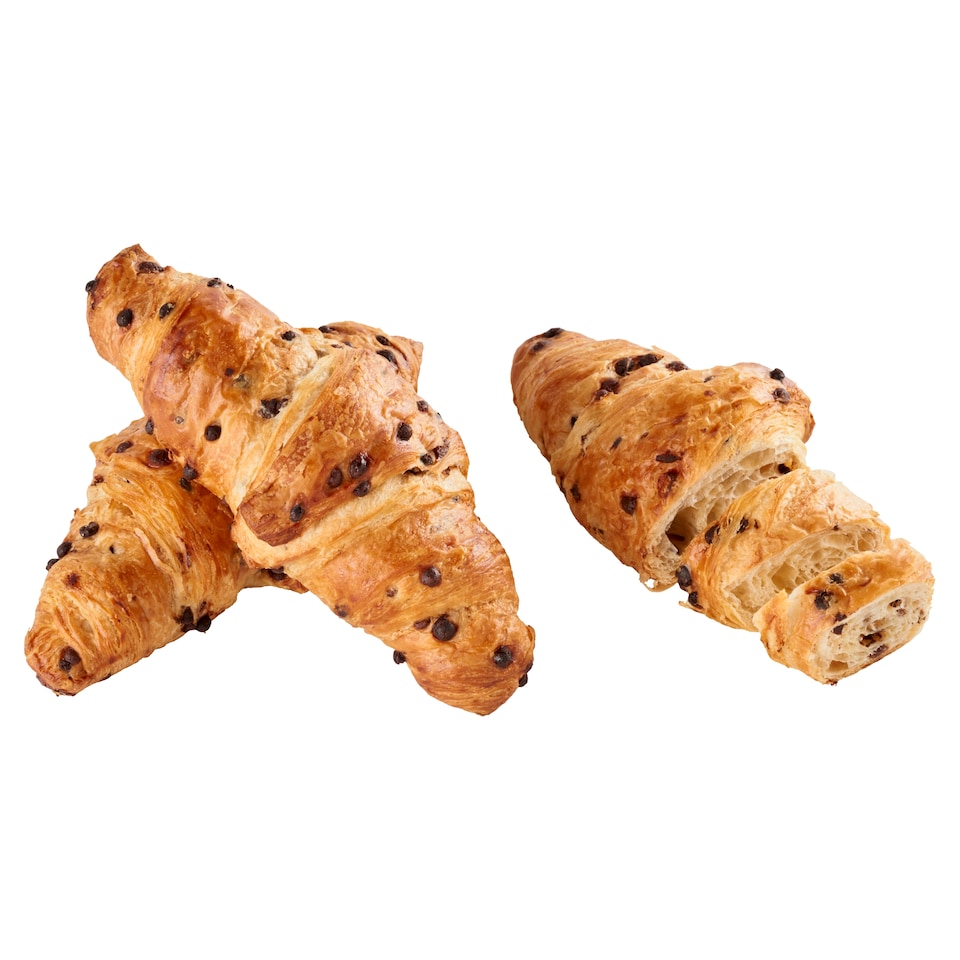 Máslový croissant s čokoládovými kapkami 80g