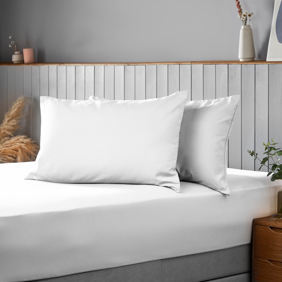 image 1 of Silentnight White Supersoft Pillowcase Pair