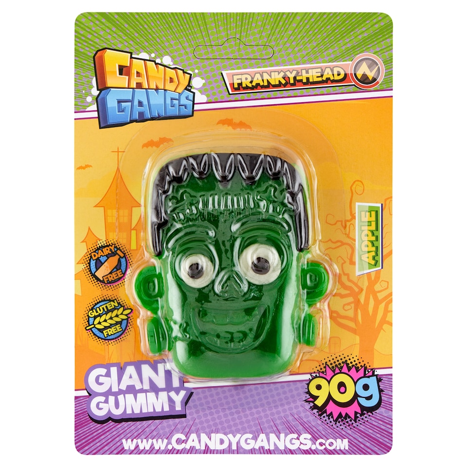 Candy Gangs Giant Franky Head Gummy Jelly Candy 90 g