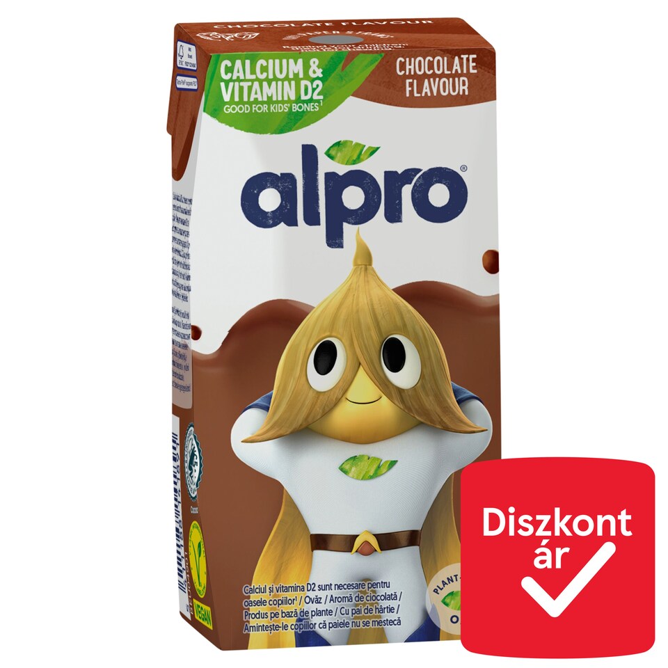 Alpro UHT csokoládéízű zabital hozzáadott kalciummal, jóddal, B2- és D2-vitaminnal 200 ml