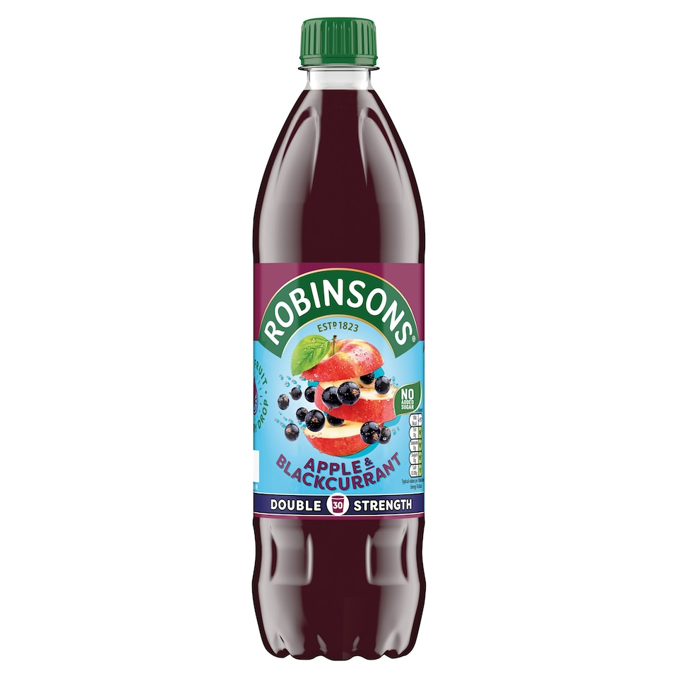Robinsons Double Strength No Added Sugar Apple & Blackcurrant Squash 750ml