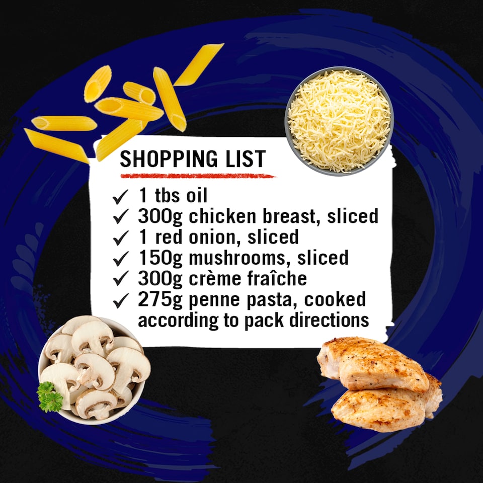 image 1 of Schwartz Pizza Express Garlic & Basil Pasta Bake Recipe Mix 35g