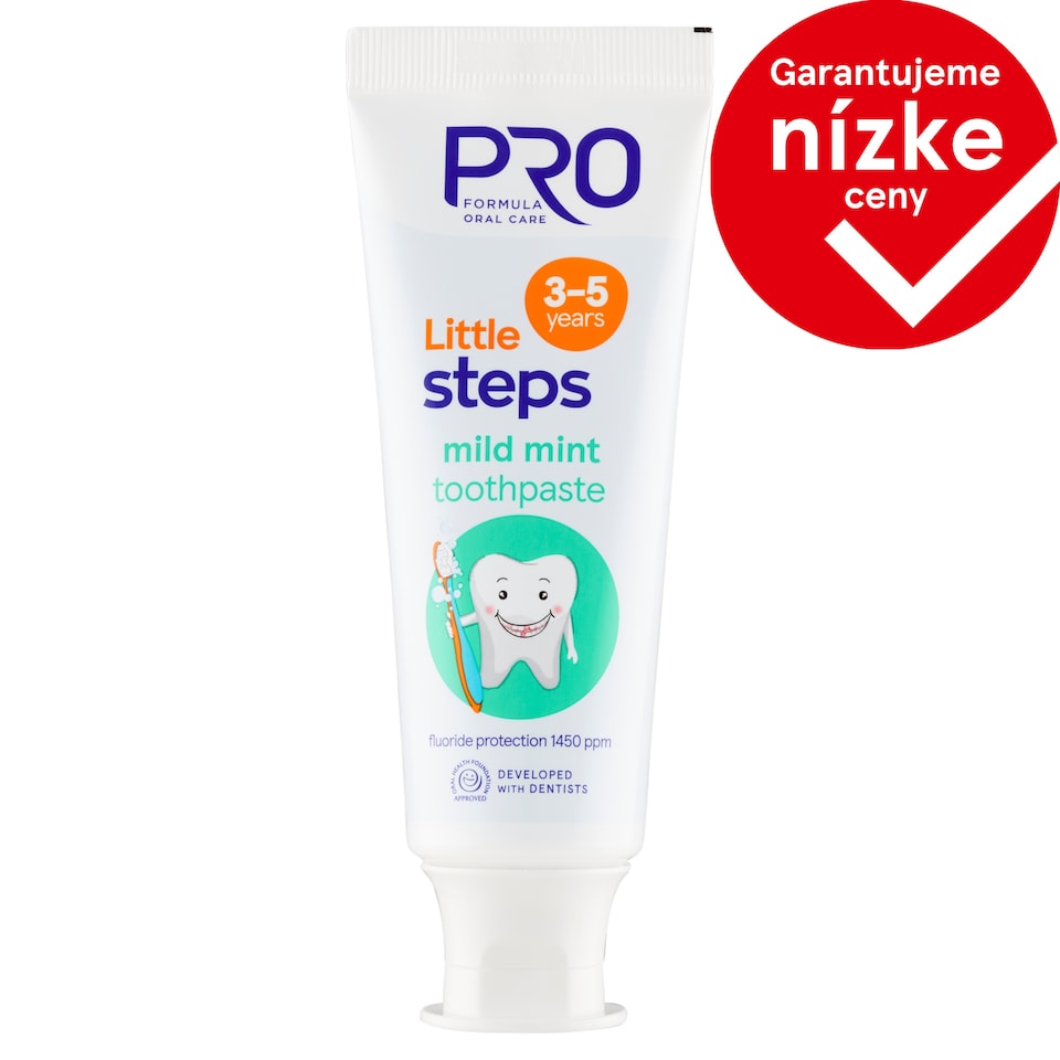 Pro Formula Little Steps Mild Mint zubná pasta od 3 do 5 rokov 75 ml