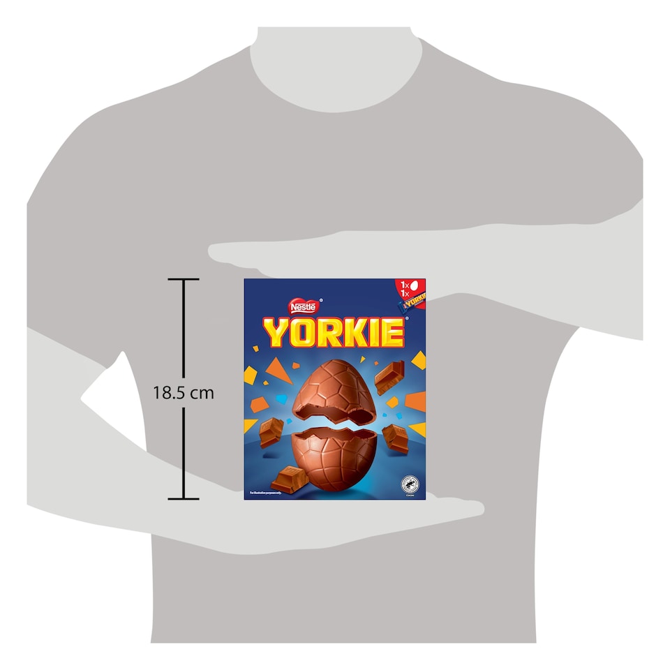 image 1 of Yorkie Milk Chocolate Easter Egg 196G