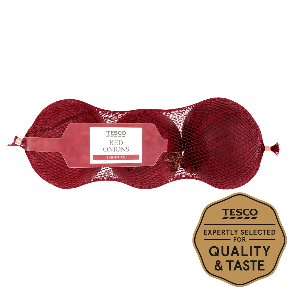Tesco Red Onions 3Pack Minimum