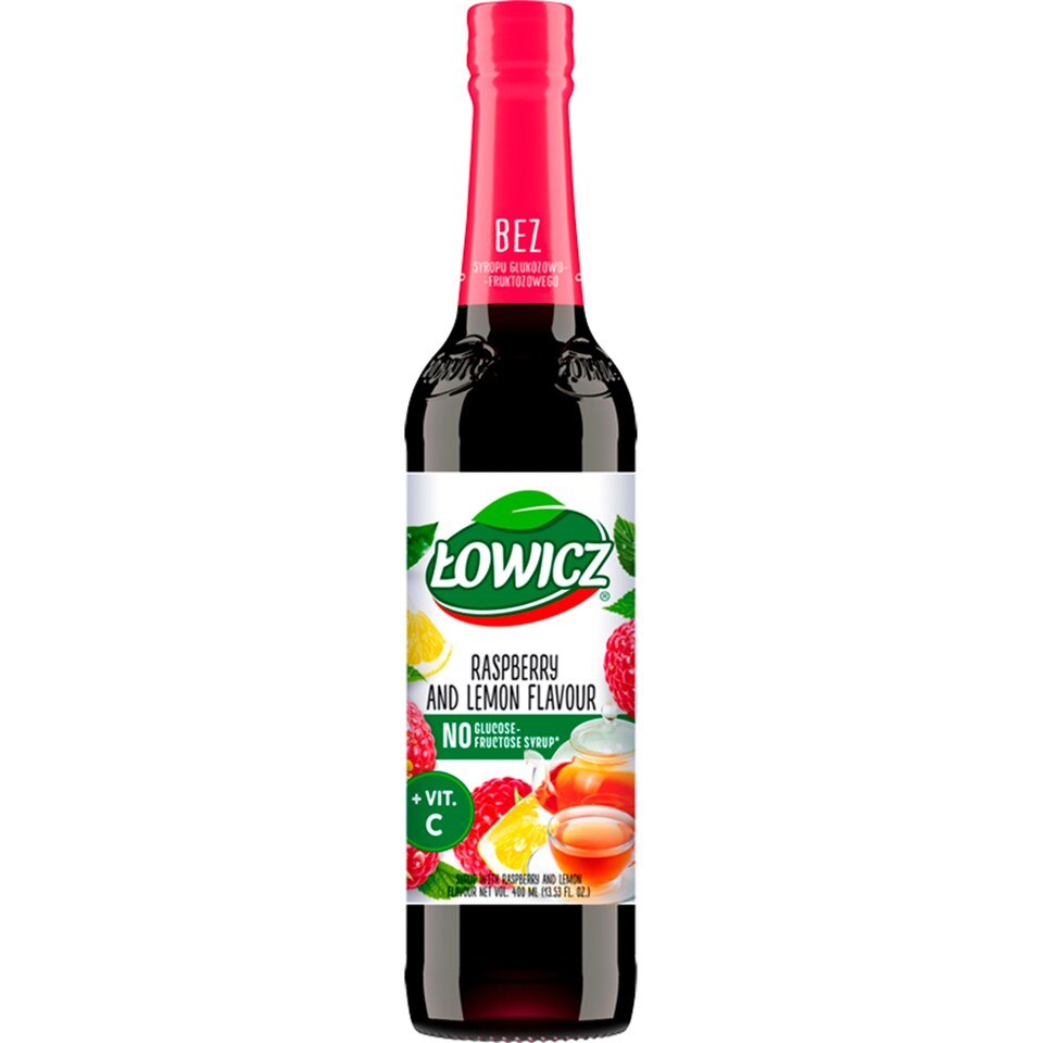 Lowicz Raspberry & Lemon Syrup 400Ml