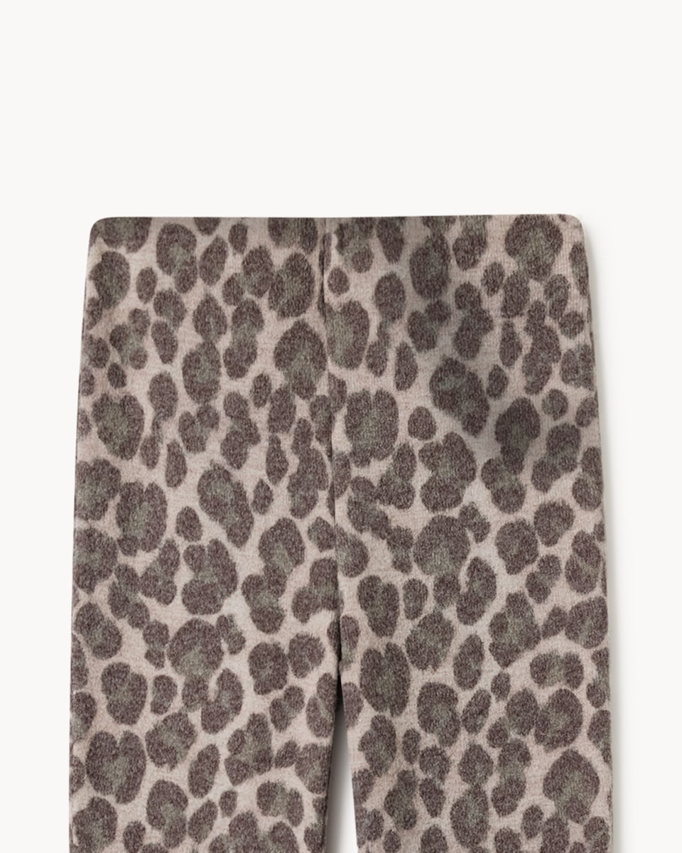 image 1 of F&F Girls Leopard Print Top and Trousers Set in Multi Brown