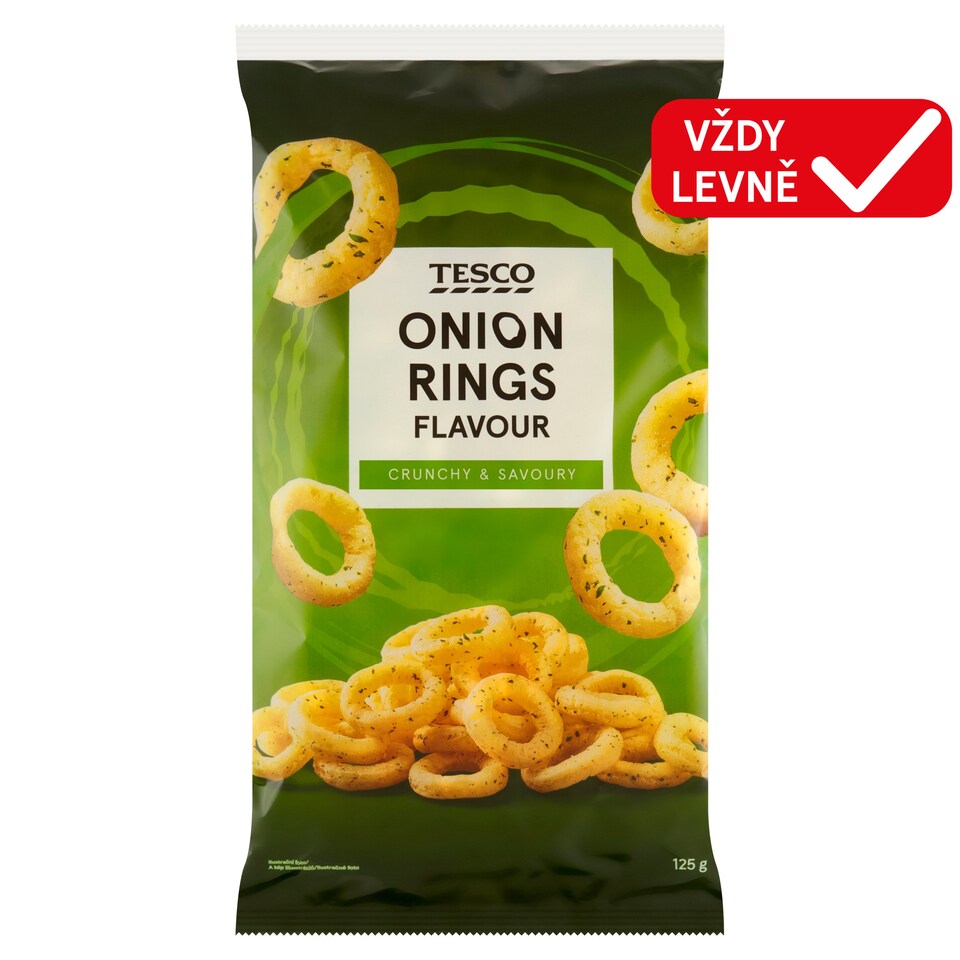 Tesco Onion Flavour Rings 125g