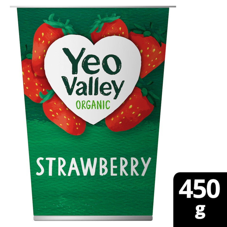 image 1 of Yeo Valley Strawberry Yogurt 450G