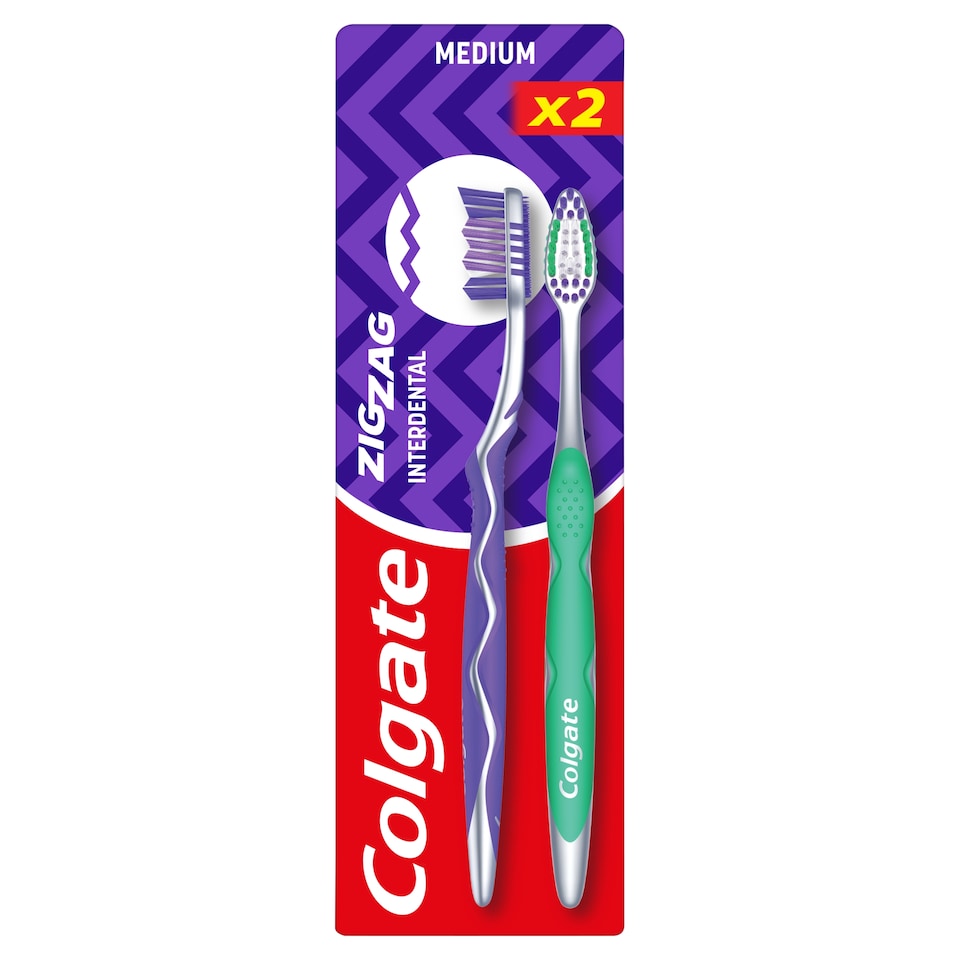 Colgate Zig Zag közepes fogkefe 2 db  1. kép