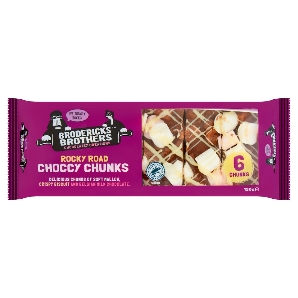 Broderick's Ruby Rocky Road 6 Pack 150G