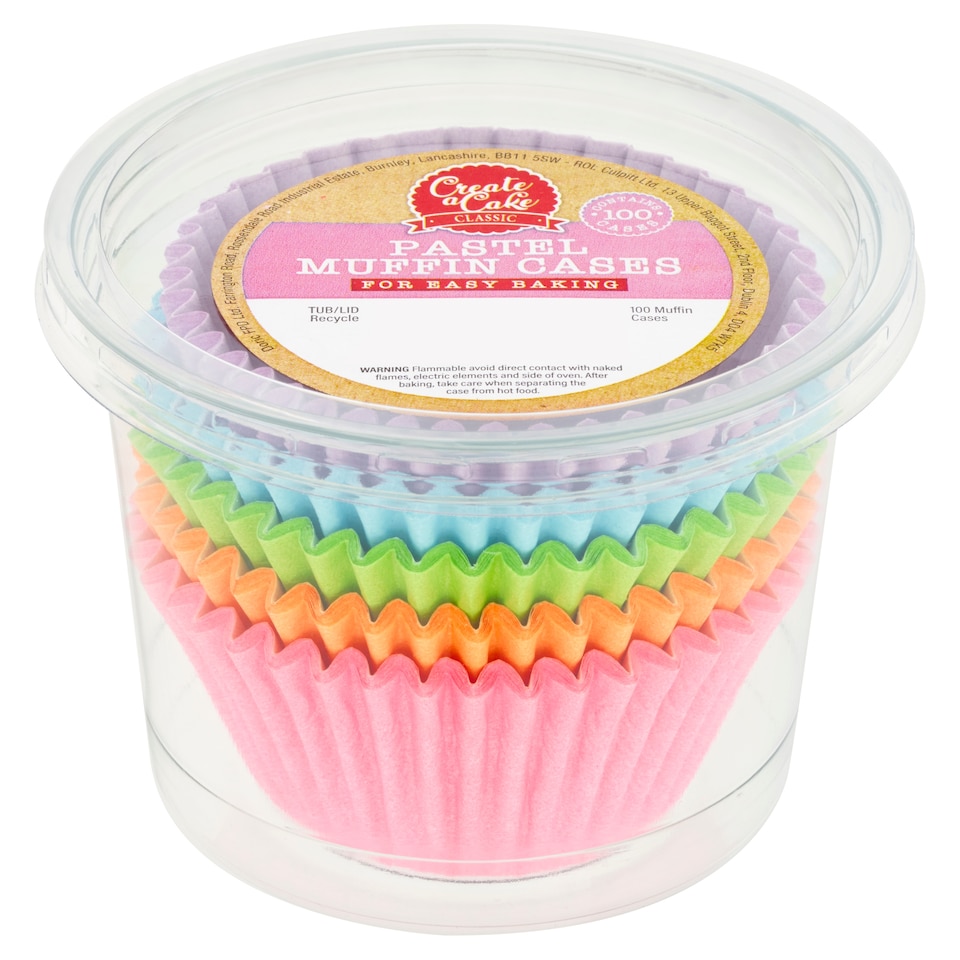 Create A Cake Pastel Muffin Cases 100