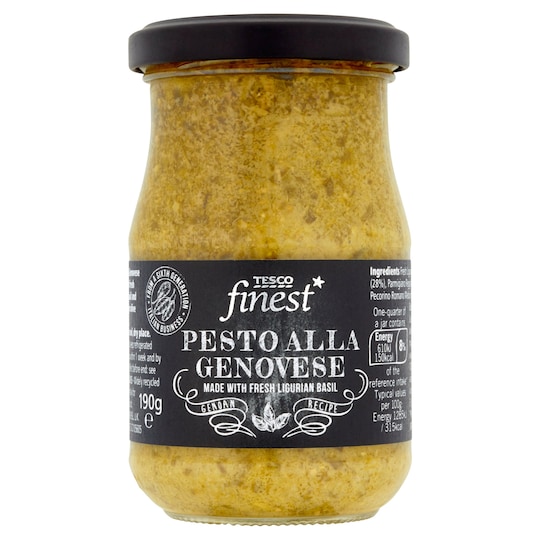 Tesco Finest Pesto Alla Genovese 190G Tesco Groceries