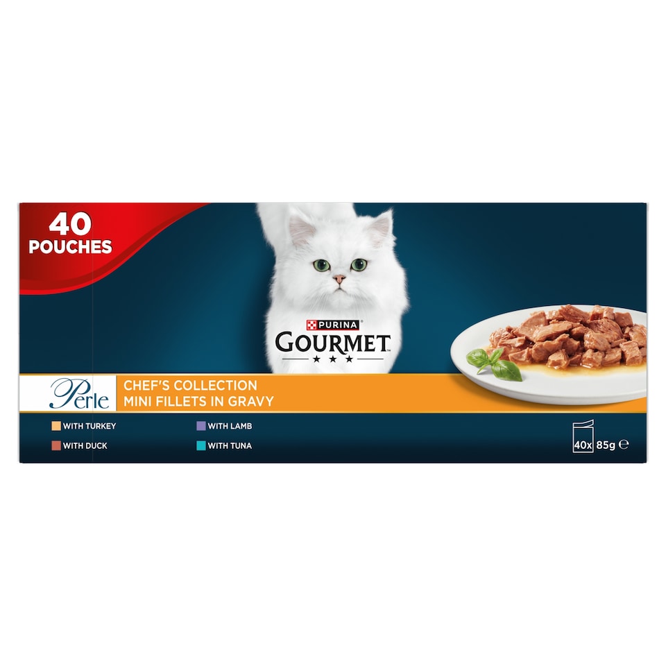 image 1 of Gourmet Perle Cat Food Chef Collection 40X85g