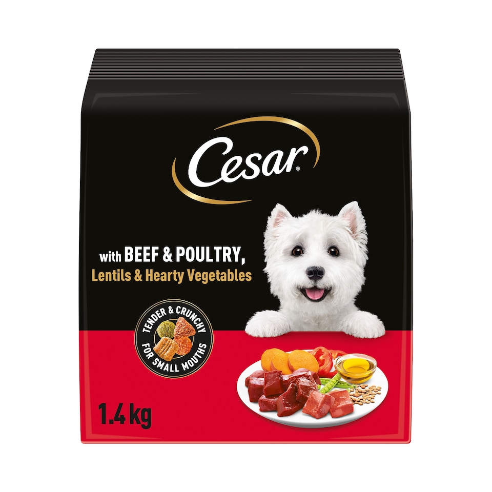 image 1 of Cesar Dog Dry Adult Beef, Poultry & Vegetables 1.4kg