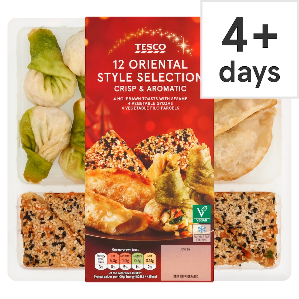 Tesco Plant Chef 12 Oriental Style Selection Pack 220G