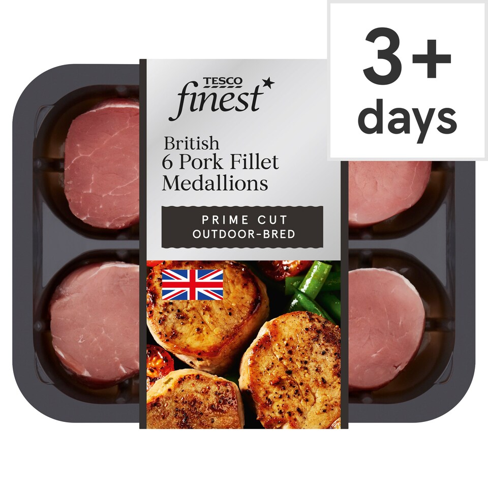 Tesco Finest British Pork Fillet Medallions 300G Tesco Groceries