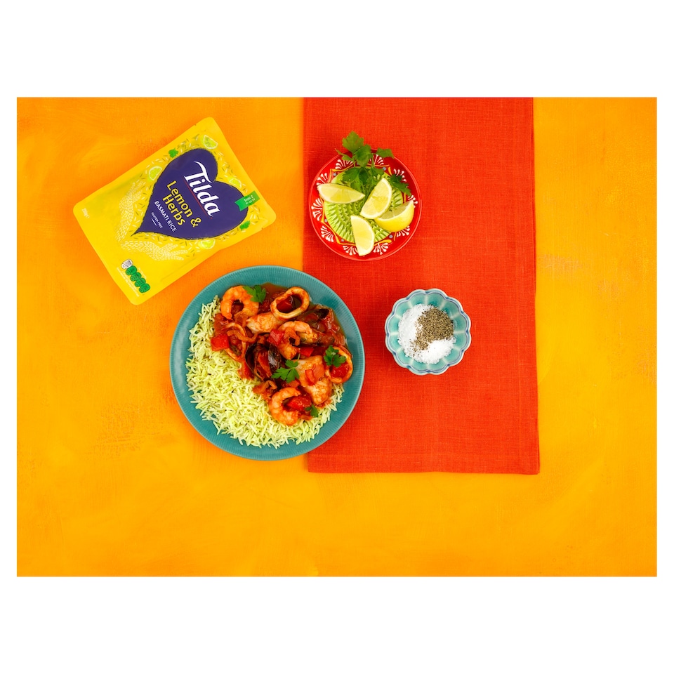 image 1 of Tilda Lemon & Herbs Basmati Rice 250g