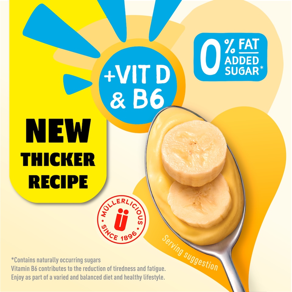 image 1 of Muller Light Banana Custard Yogurt 160G