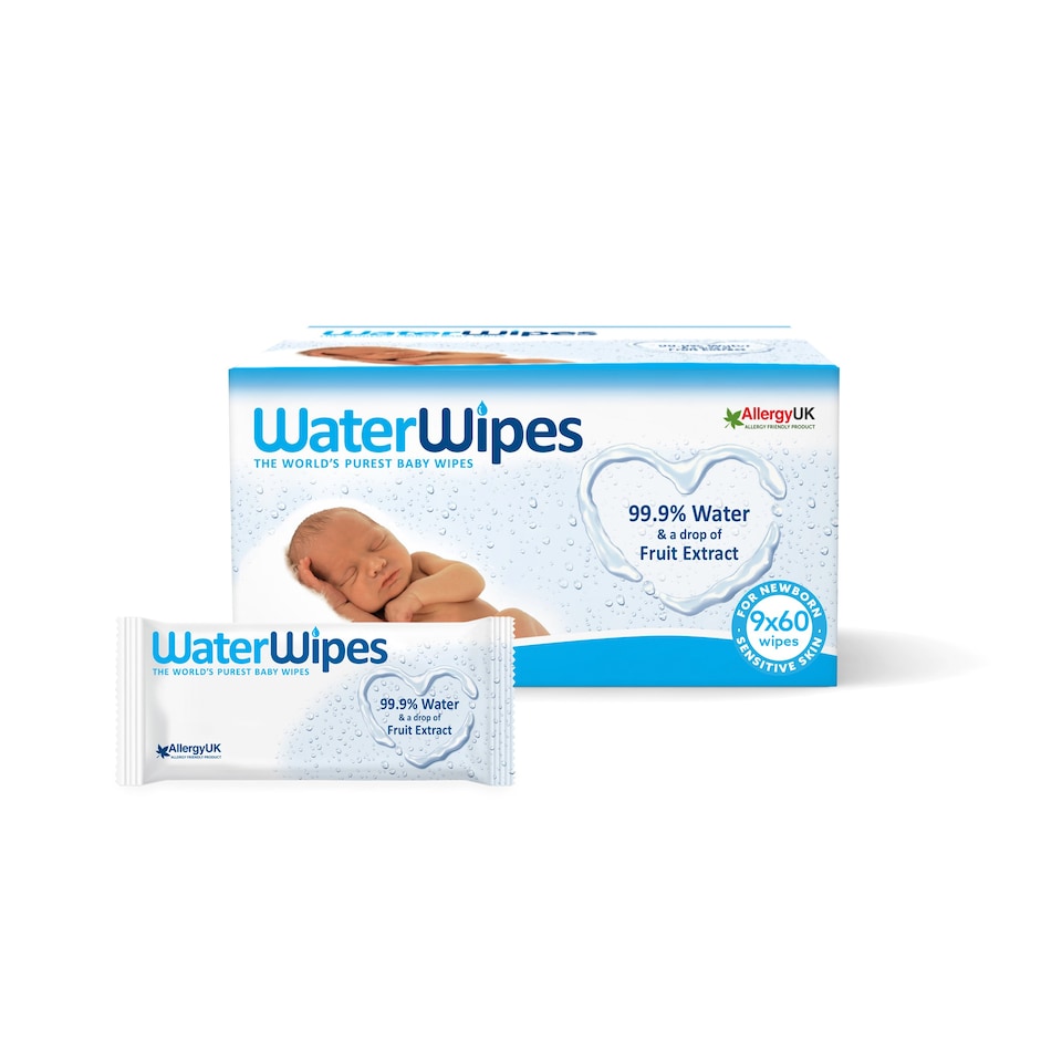 image 1 of Waterwipes Sensitive Baby Wipes 9X60pk