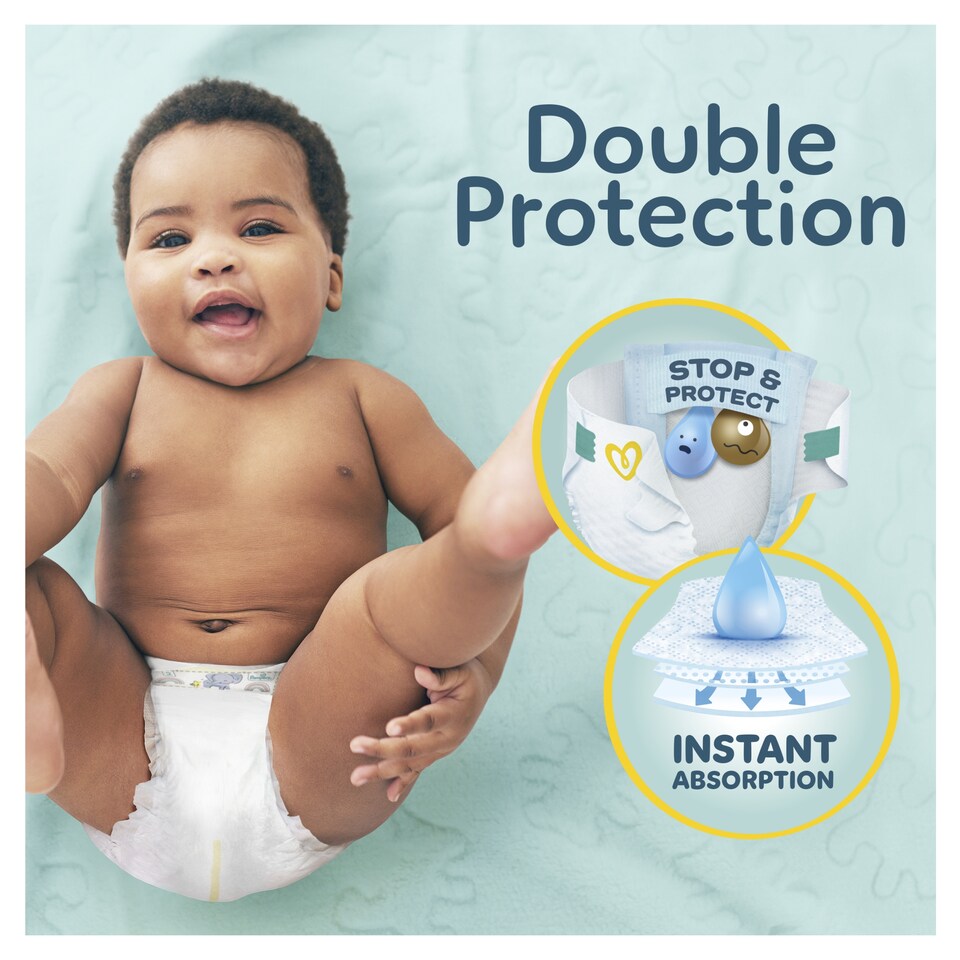 image 1 of Pampers Premium Protection New Baby Size 2 44 Nappies
