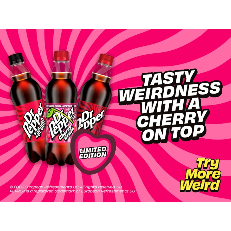 image 1 of Dr Pepper Zero Sugar Cherry Crush 500ml