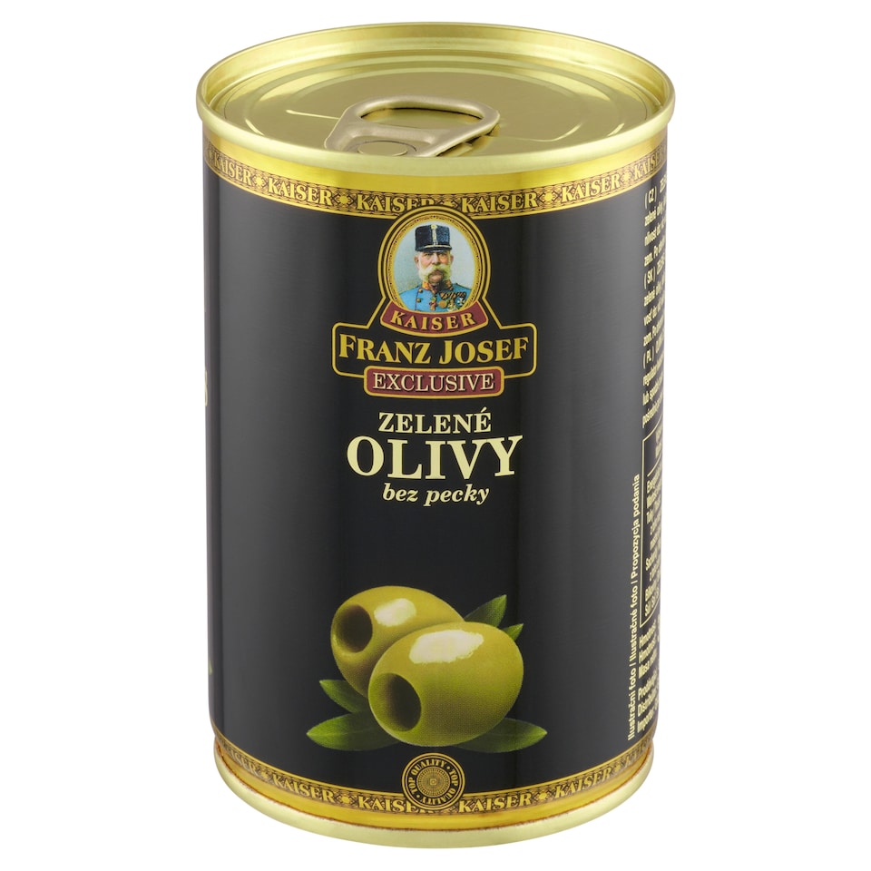 image 1 of Franz Josef Kaiser Exclusive Green Olives Pitted 300g