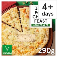 Tesco Stonebaked Four Cheese Feast Pizza 290g