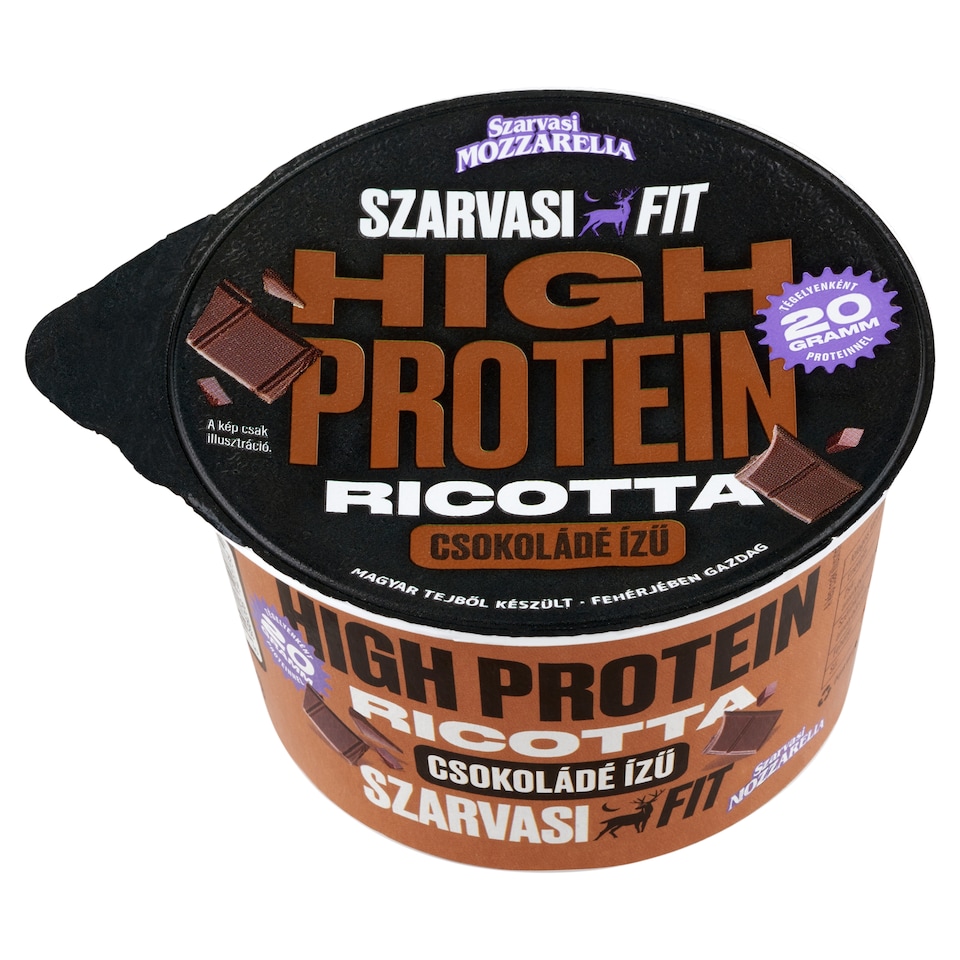 Szarvasi Fit High Protein csokoládé ízű ricotta desszert 180 g 1. kép