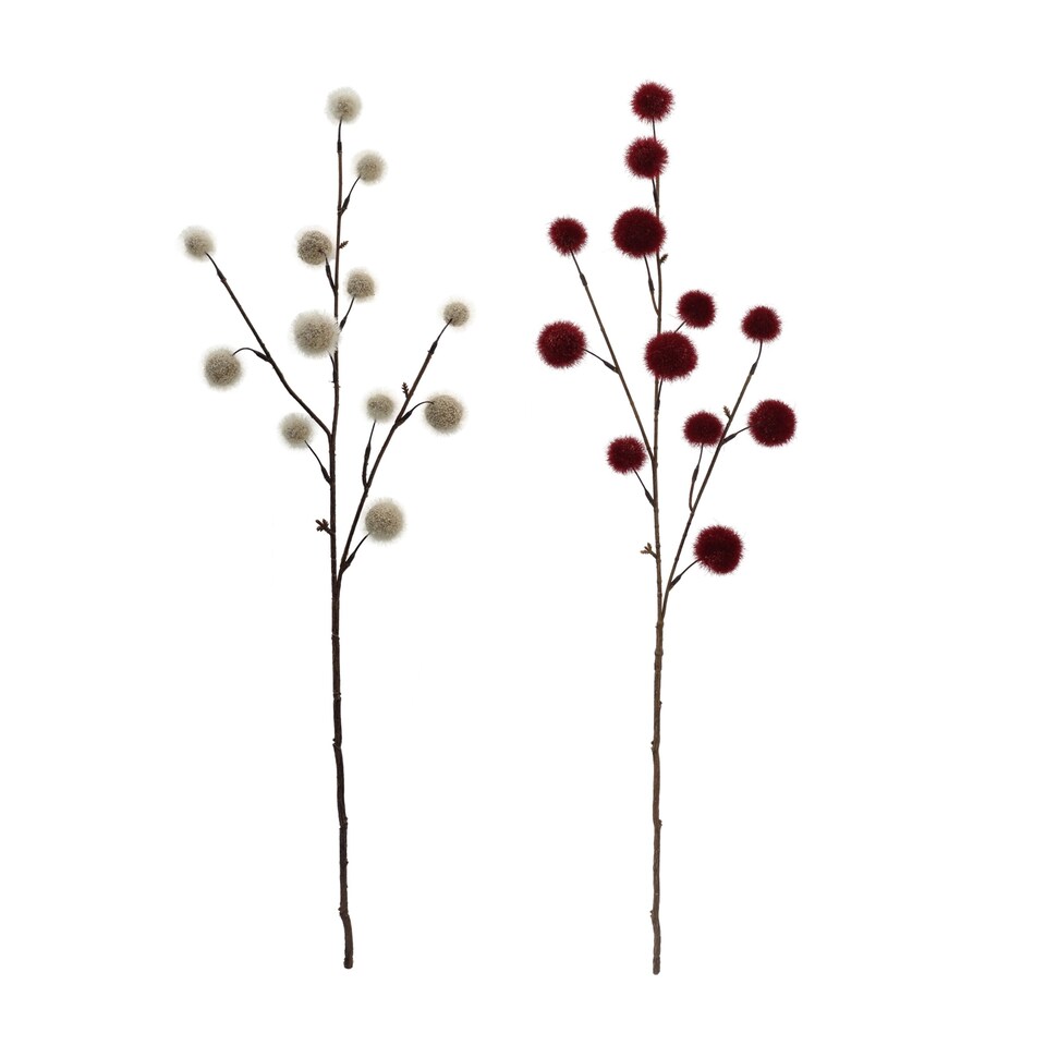  Bayswood Artificial Pom Pom Stem Assorted