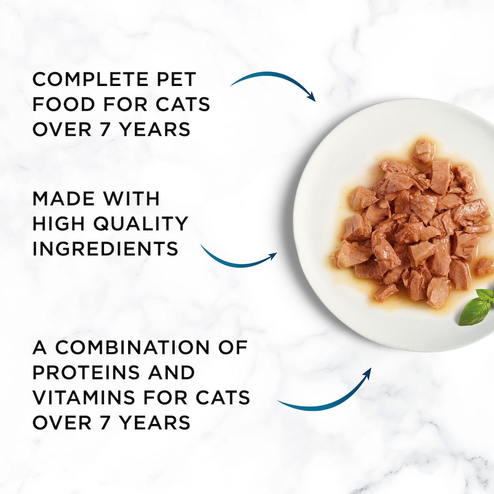 image 1 of GOURMET Perle Senior 7+ Mini Fillets in Gravy Wet Cat Food 12x85g