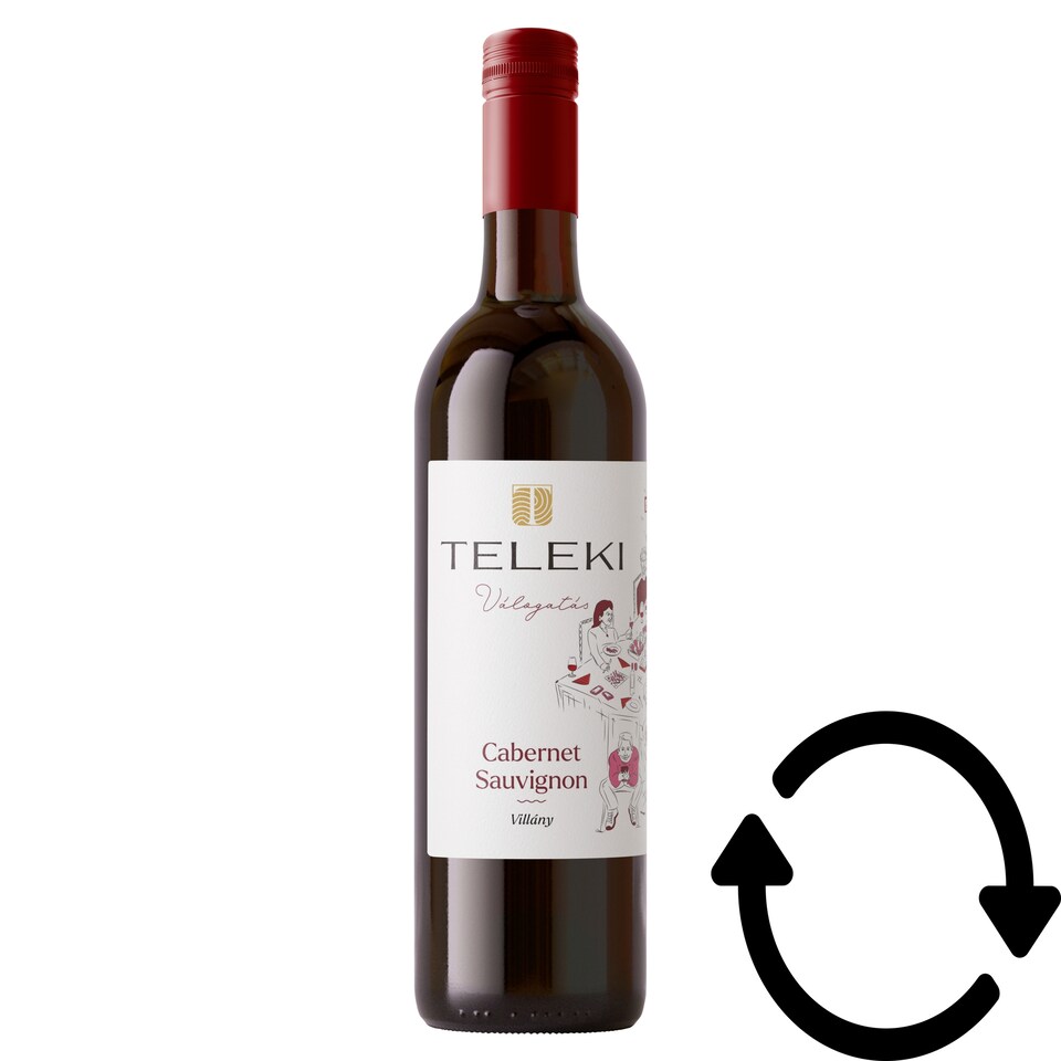 Teleki Válogatás Villányi Cabernet Sauvignon classicus száraz vörösbor 14,5% 0,75 l