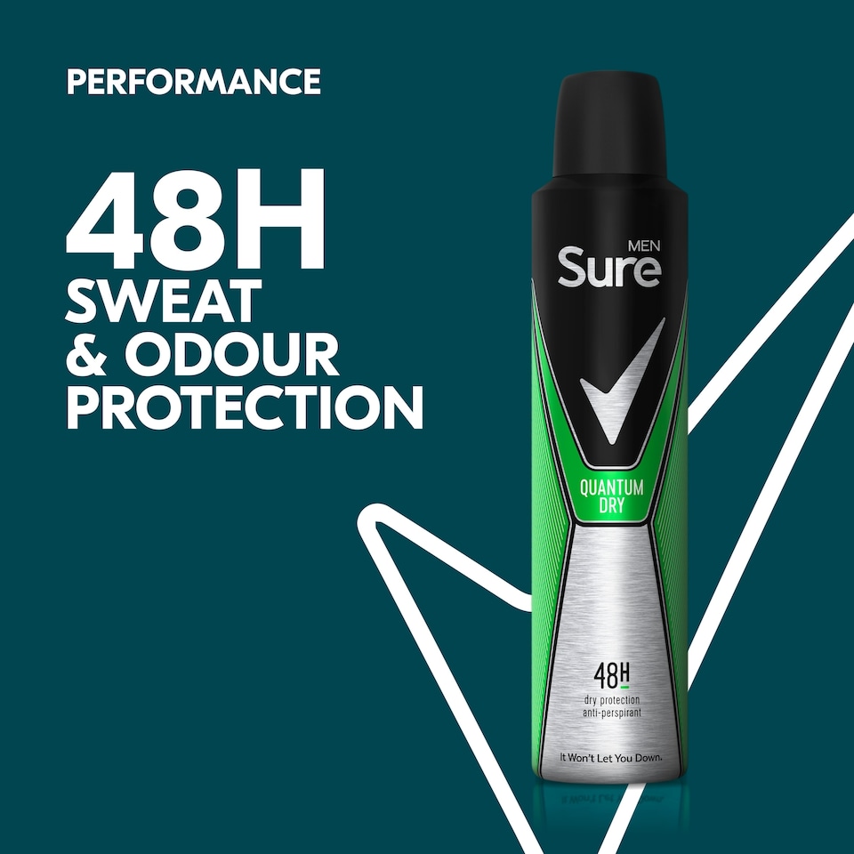 image 1 of Sure Men Quantum Dry Antiperspirant Deodorant 250Ml