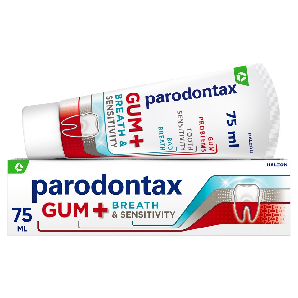 image 1 of Parodontax Gum + Breath & Sensitivity Fluoride Toothpaste 75 ml