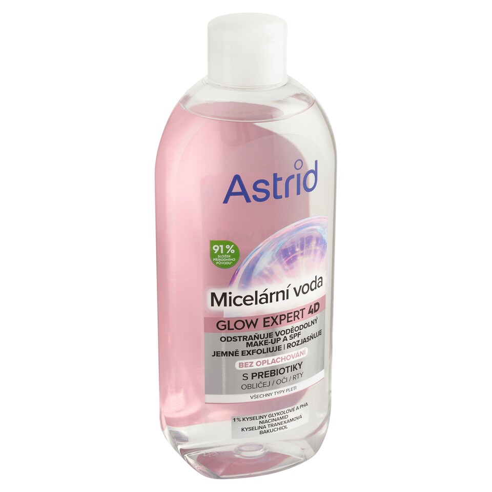 Obrázek 1 pro produkt Astrid Glow Expert 4D micelární voda 400ml