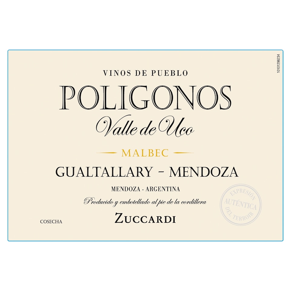 image 1 of Zuccardi Poligonos Gualtallary Malbec 75cl