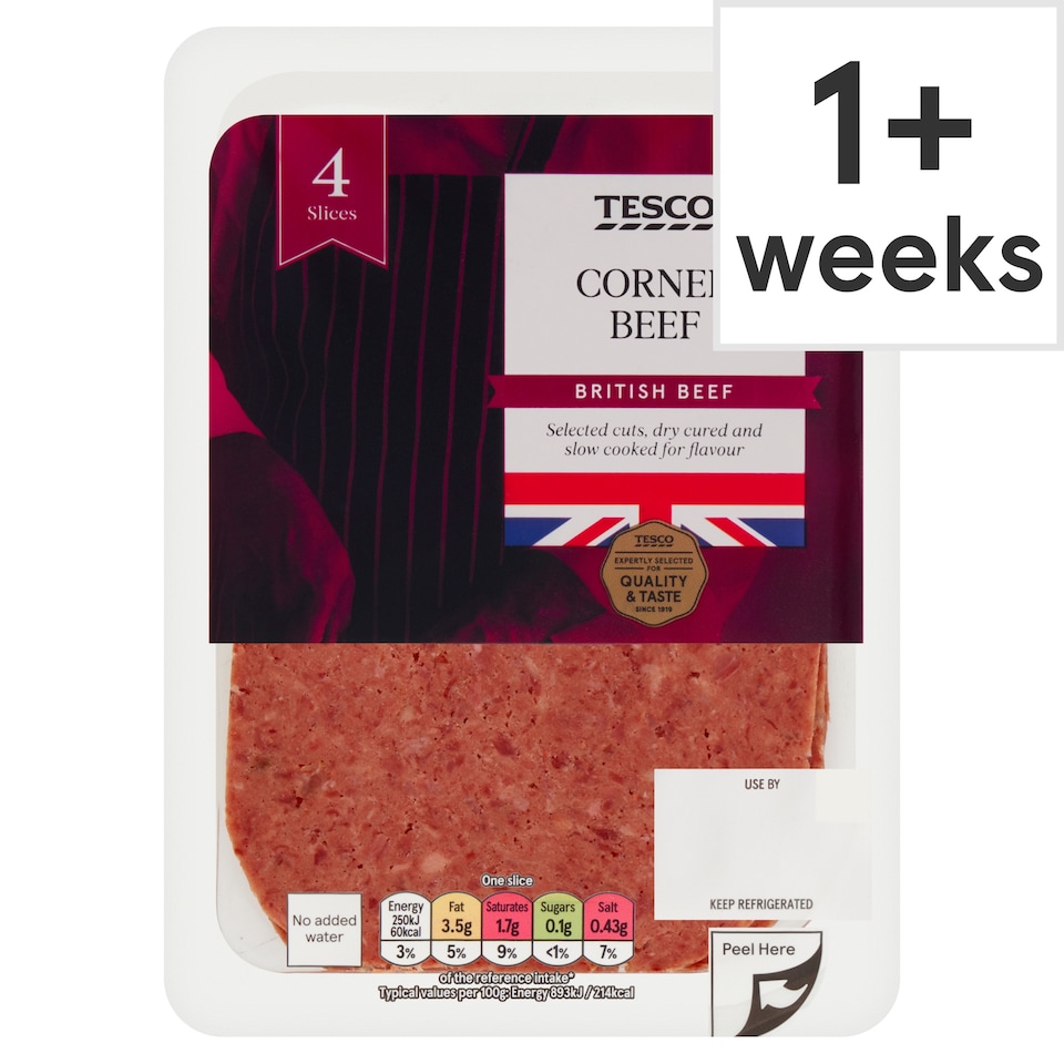 Tesco British Corned Beef 110g 