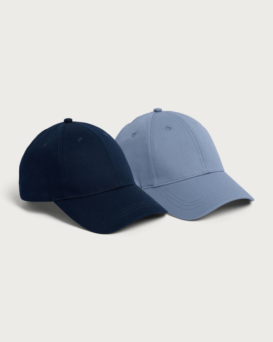F&F 2-Pack Pure Cotton Baseball Caps in Multi