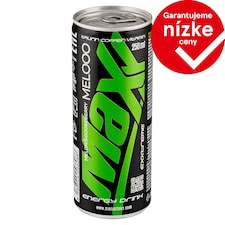 Maxx Exxtreme Melooo sýtený energetický nápoj s príchuťou melónu a egreša 250 ml