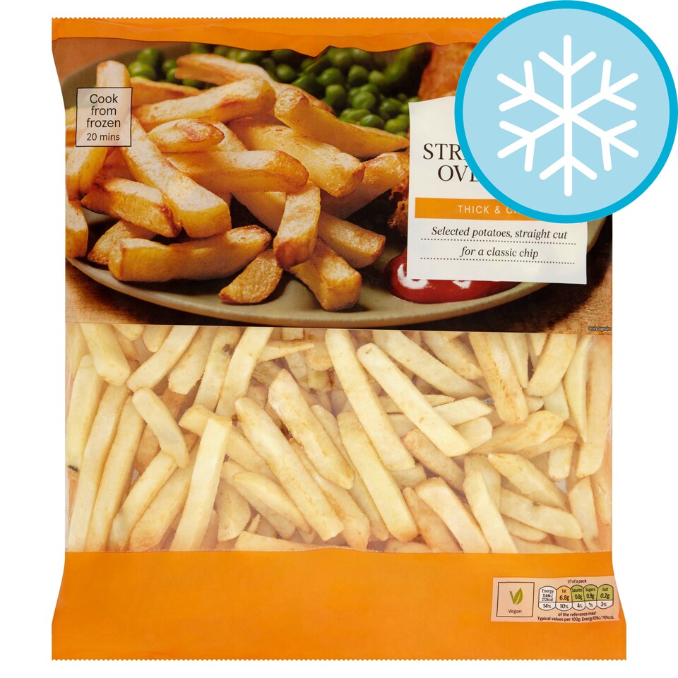 Tesco Straight Cut Oven Chips 1.5Kg