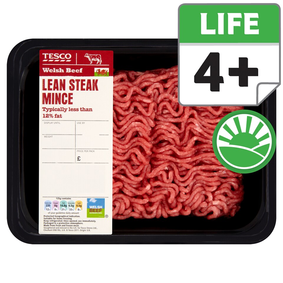Tesco British Beef Steak Mince 500G