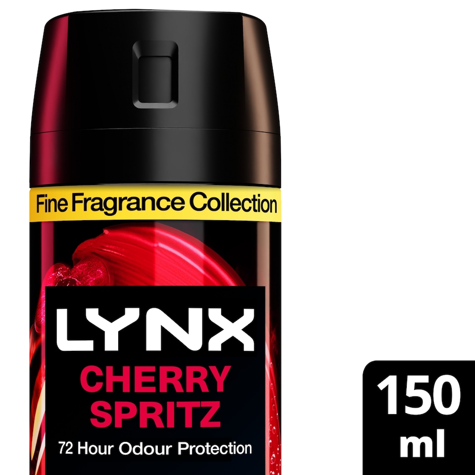 image 1 of Lynx Fine Fragrance Collection Deodorant Bodyspray Cherry Spritz 150ml