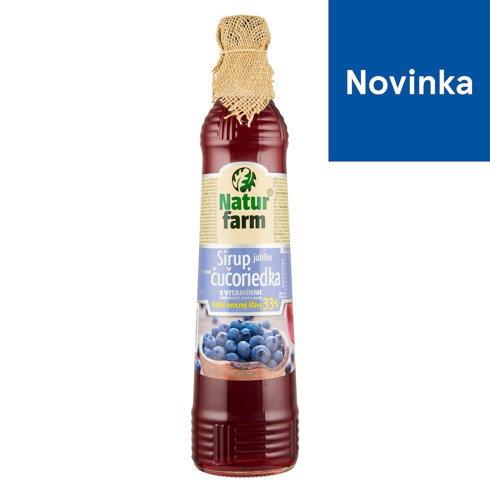 image 1 of Natur Farm Apple Blueberry Syrup with Vitamins 0.7 L