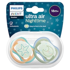  Philips Avent Ultra Air Night Time Soother 18m+ 2 pack