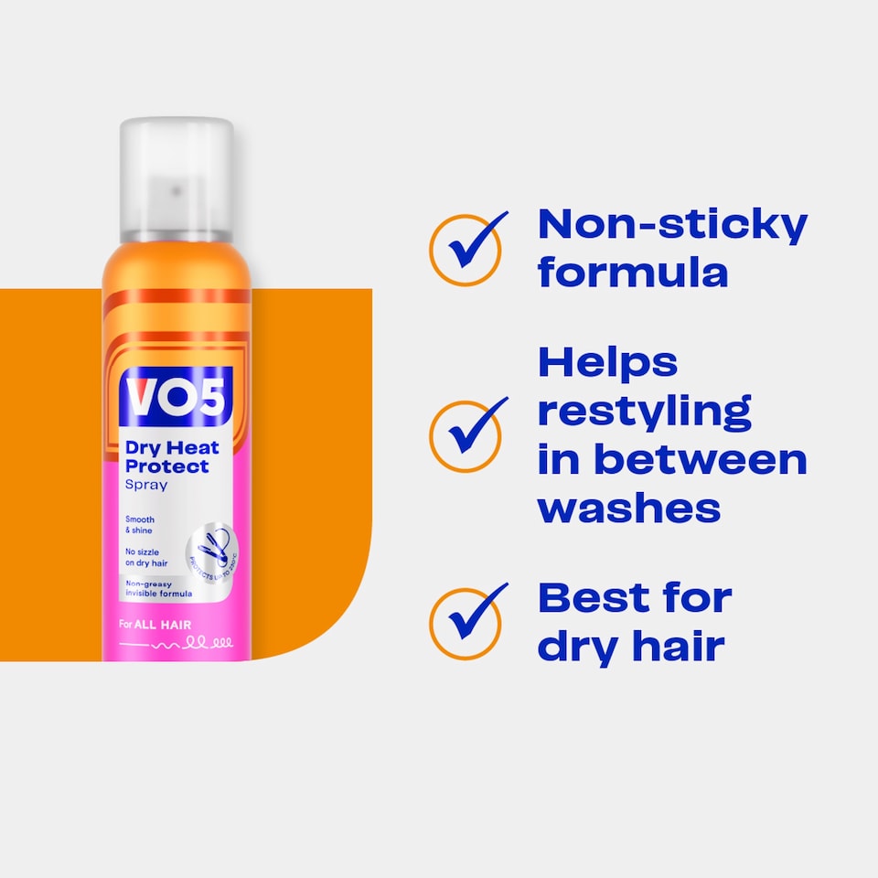 image 1 of VO5 Dry Heat Protect Spray 200ml