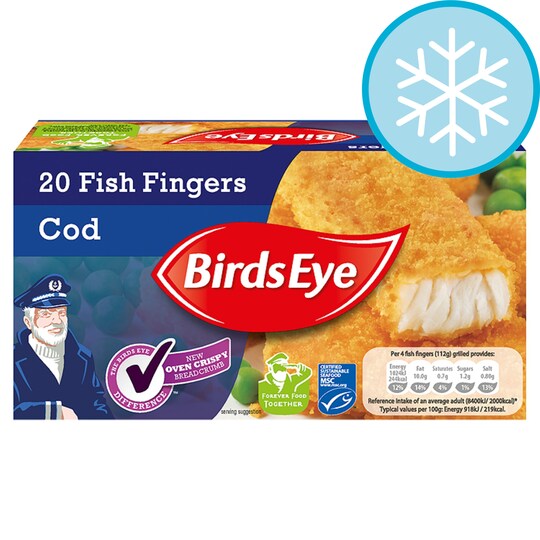 Fish Cod Bids Eye Birds Eye Cod Fish Fingers : Birds Eye 30 Cod Fish Fingers 840g – VIIIG