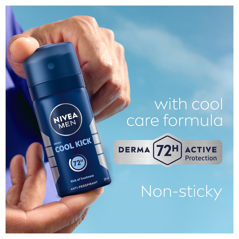 image 1 of NIVEA MEN Antiperspirant Deodorant Spray - Cool Kick 35ml
