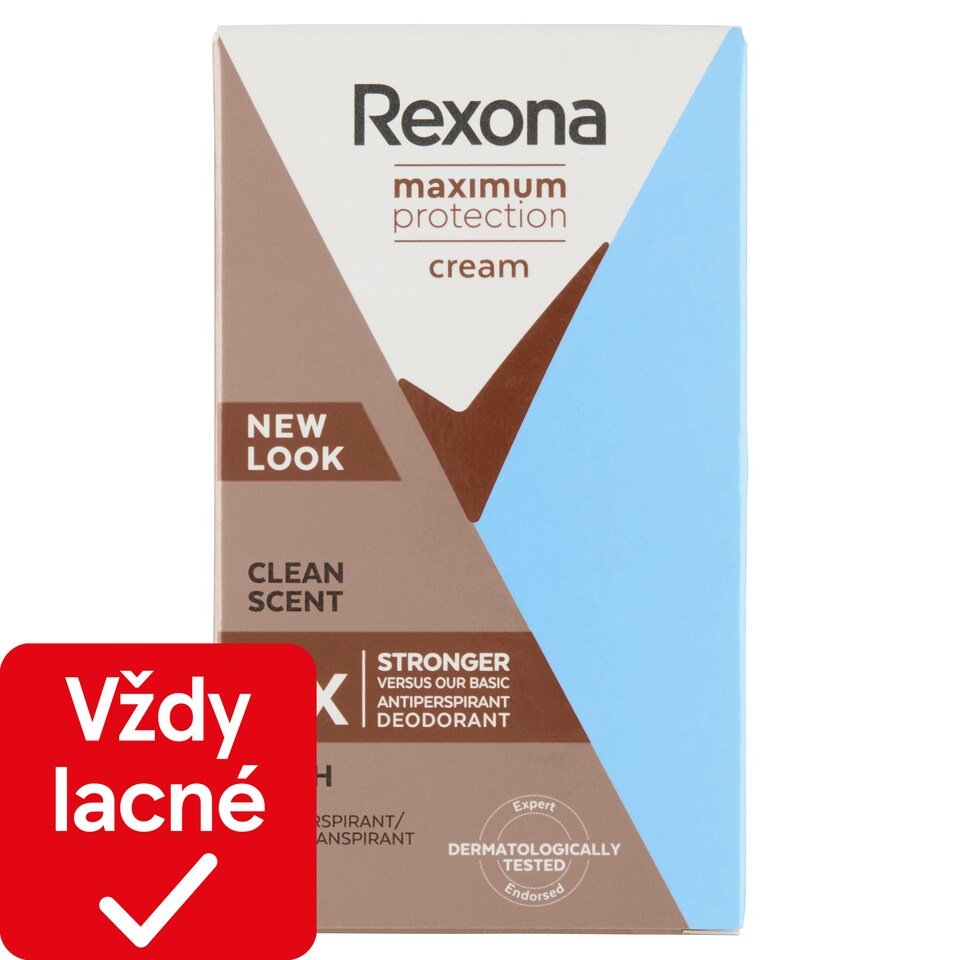 obrázok 1 z Rexona Maximum Protection Clean Scent antiperspiračný krém 45 ml