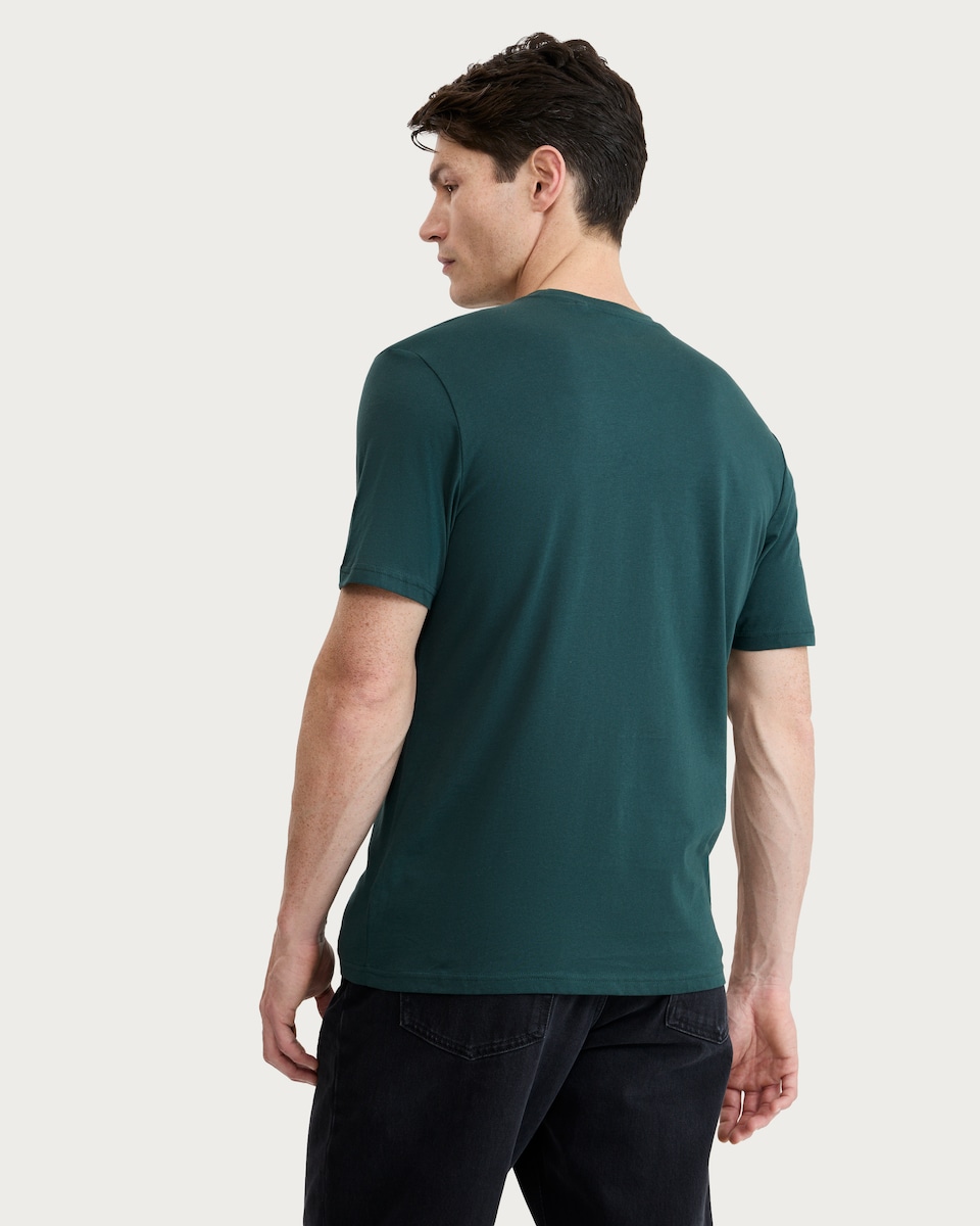 image 1 of F&F Cotton Rich Short Sleeved T-Shirt in Green